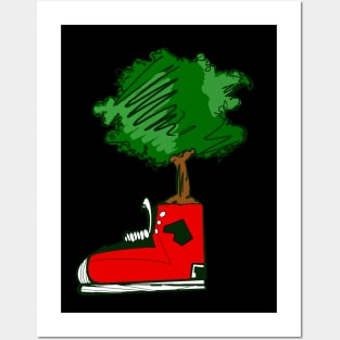 A tree that grew from a shoe Posters and Art